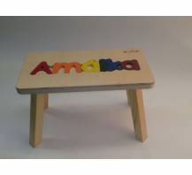 Obrázek k výrobku 31118 - Dřevěná stolička CUBS se JMÉNEM AMÁLKA  barevná .