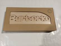 Obrázek k výrobku 49334 - Dřevěná stolička CUBS se JMÉNEM BARBORKA .