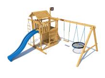 Obrázek k výrobku 54096 - DŘEVĚNÉ VÍKO na pískoviště pro hřiště Velký pirát Bill, William a Jolly .