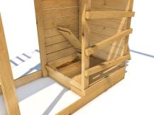 Obrázek k výrobku 54096 - DŘEVĚNÉ VÍKO na pískoviště pro hřiště Velký pirát Bill, William a Jolly .