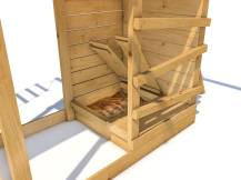 Obrázek k výrobku 54096 - DŘEVĚNÉ VÍKO na pískoviště pro hřiště Velký pirát Bill, William a Jolly .