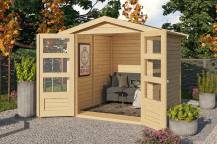 Obrázek k výrobku 53462 - dřevěný domek KARIBU AMBERG 2 (82971) natur