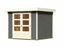 Obrázek k výrobku 53472 - dřevěný domek KARIBU ASKOLA 3 (82902) tm. šedý