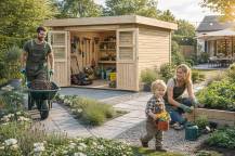 Obrázek k výrobku 53417 - dřevěný domek KARIBU ASKOLA 4 (73061) natur