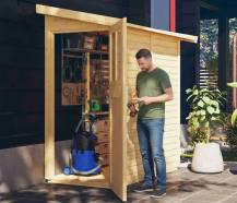 Obrázek k výrobku 79541 - dřevěný domek KARIBU GÖRLITZ (38746) natur LG3070