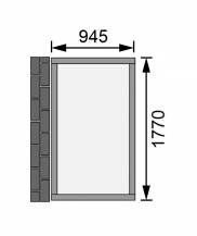 Obrázek k výrobku 79539 - dřevěný domek KARIBU GÖRLITZ (38747) šedý LG3071