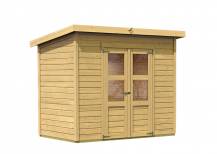 Obrázek k výrobku 21954 - dřevěný domek KARIBU MERSEBURG 6 (73065) natur