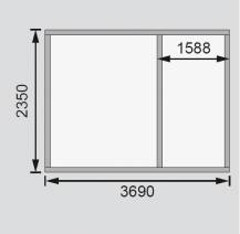 Obrázek k výrobku 21971 - dřevěný domek KARIBU RADUR 0 (58395) natur