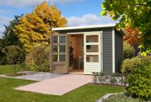 Obrázek k výrobku 53411 - dřevěný domek KARIBU STOCKACH 3 (82979) tm. šedý