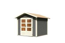 Obrázek k výrobku 53625 - dřevěný domek KARIBU TALKAU 4 (83337) tm. šedý