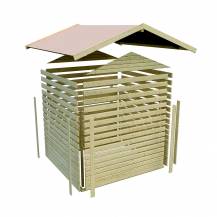 Obrázek k výrobku 53625 - dřevěný domek KARIBU TALKAU 4 (83337) tm. šedý