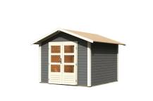 Obrázek k výrobku 53623 - dřevěný domek KARIBU TALKAU 6 (83339) tm. šedý