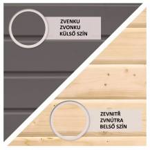 Obrázek k výrobku 53623 - dřevěný domek KARIBU TALKAU 6 (83339) tm. šedý