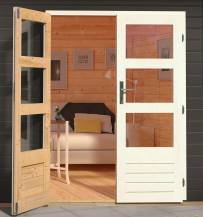 Obrázek k výrobku 53623 - dřevěný domek KARIBU TALKAU 6 (83339) tm. šedý