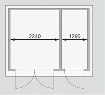 Obrázek k výrobku 21982 - dřevěný domek KARIBU TINTRUP (83140) tm. šedý