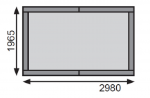 Obrázek k výrobku 79483 - dřevěný domek KARIBU VERKAUFSHAUS 2 (27501) natur LG3042