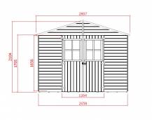 Obrázek k výrobku 42808 - dřevěný domek SOLID ESTER 281 x 194 cm (P859)