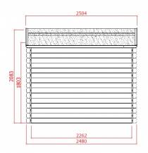 Obrázek k výrobku 21872 - dřevěný domek SOLID PAVEL 290 x 250 cm (P87903)