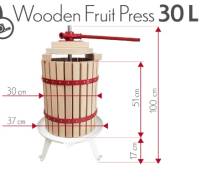 Obrázek k výrobku 93460 - Dřevěný LIS NA OVOCE - moštovač - 30 litrů