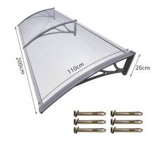 Obrázek k výrobku 91631 - Dveřní vchodová stříška čirá 100x200 NEDĚLENÁ