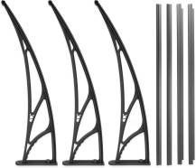 Obrázek k výrobku 91157 - Dveřní vchodová stříška hnědá 100x200 NEDĚLENÁ