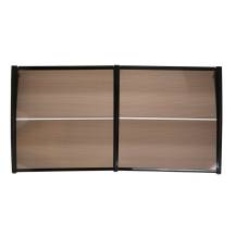 Obrázek k výrobku 91155 - Dveřní vchodová stříška Standart 100x240 cm, hnědá