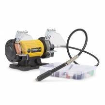 Obrázek k výrobku 78420 - Dvoukotoučová bruska s flexibilní hřídelí 120W