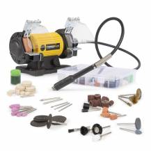 Obrázek k výrobku 78420 - Dvoukotoučová bruska s flexibilní hřídelí 120W