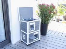 Obrázek k výrobku 81237 - Dvoupatrová bouda pro kočky KERBL FAMILY 57 x 55 x 80 cm