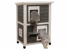 Obrázek k výrobku 81237 - Dvoupatrová bouda pro kočky KERBL FAMILY 57 x 55 x 80 cm