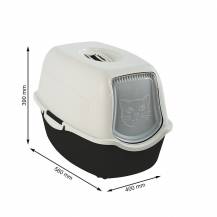 Obrázek k výrobku 76349 - ECO BAILEY toaleta pro kočky / černá-bílá