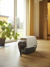 Obrázek k výrobku 76349 - ECO BAILEY toaleta pro kočky / černá-bílá