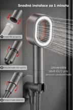 Obrázek k výrobku 95245 - Filtrační sprchová hlavice sada černá