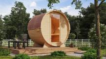 Obrázek k výrobku 54564 - finská sauna KARIBU FASSAUNA 1 (63447)