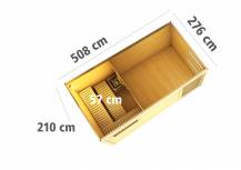 Obrázek k výrobku 54483 - finská sauna KARIBU HYGGE (86314) s předsíní