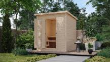 Obrázek k výrobku 88435 - finská sauna KARIBU HYTTI 2 (93862) natur LG4144