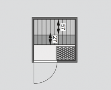 Obrázek k výrobku 67820 - finská sauna KARIBU SANDRA (6160)