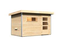 Obrázek k výrobku 54148 - Finská sauna KARIBU SKROLLAN 1 (86287) s předsíní