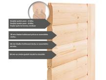 Obrázek k výrobku 54148 - Finská sauna KARIBU SKROLLAN 1 (86287) s předsíní