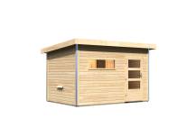 Obrázek k výrobku 54149 - finská sauna KARIBU SKROLLAN 2 (86291) s předsíní