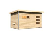 Obrázek k výrobku 54151 - Finská sauna KARIBU SKROLLAN 3 (86308) s předsíní