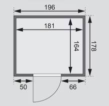 Obrázek k výrobku 91095 - finská sauna KARIBU TROMSO (6191) LG4263