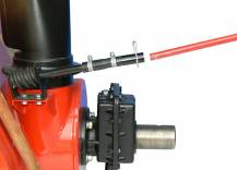 Detail převodovky sněhové frézy SF 55