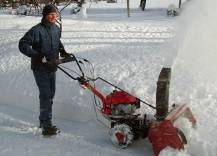 Sněžná fréza SF 55 při práci