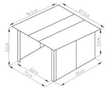 Obrázek k výrobku 91230 - GARÁŽ pro robotickou sekačku plechová
