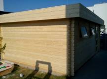 Obrázek k výrobku 22073 - GARÁŽ Rasmus 19 m2 s výklopnými dveřmi (380x570cm) tl. 44mm