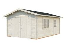 Obrázek k výrobku 21447 - Garáž Roger 19m2 s křídlovými dveřmi (380x570cm) tl. 44mm