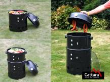 Obrázek k výrobku 76862 - Gril - udírna na dřevěné uhlí PISA 3in1 40cm