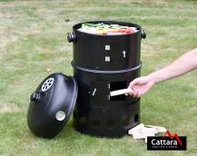 Obrázek k výrobku 76862 - Gril - udírna na dřevěné uhlí PISA 3in1 40cm