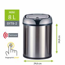 Obrázek k výrobku 80689 - Helpmation MINI 8 litrů Bezdotykový koš (GYT8-2)